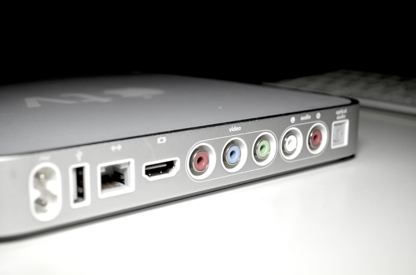 Streaming device remote pointed at a TV running Rapid IPTV