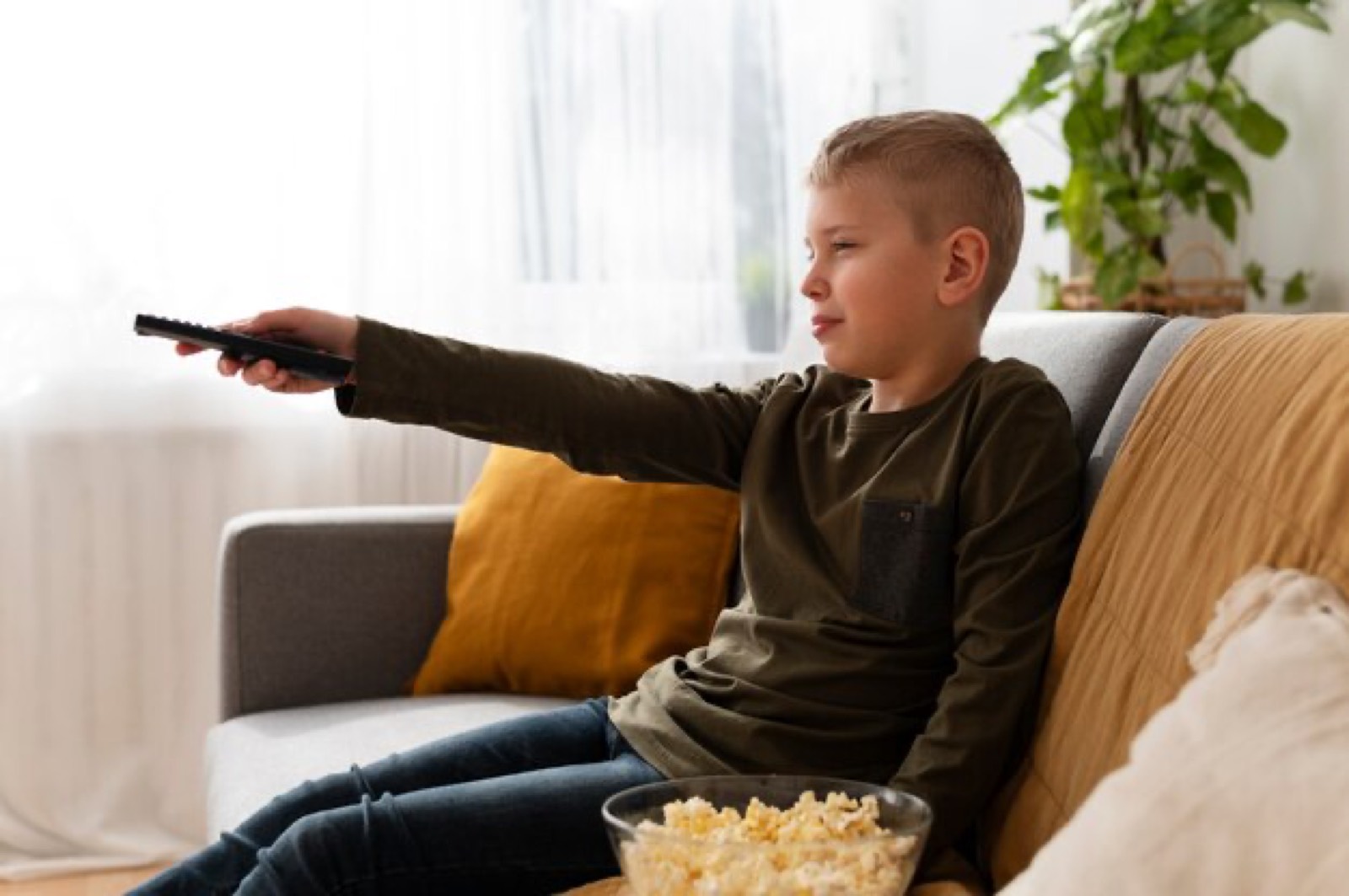 Household watching Rapid IPTV on the living room screen